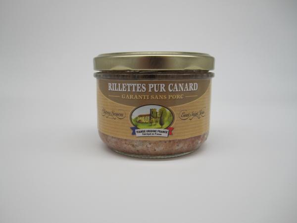 Rillettes pur canard-garanti sans porc - Château Semens - 180g